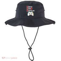 Wake Up Turn Seven Game All Day 7th Birthday Bucket Hat thumb 0