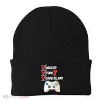 Wake Up Turn Seven Game All Day 7th Birthday Beanie thumb 0