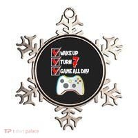 Wake Up Turn Seven Game All Day 7th Birthday Ornament thumb 0