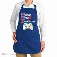 Wake Up Turn Seven Game All Day 7th Birthday Apron thumb 2