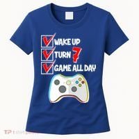 Wake Up Turn Seven Game All Day 7th Birthday Women's T-Shirt thumb 0