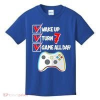 Wake Up Turn Seven Game All Day 7th Birthday Kids T-Shirt thumb 0