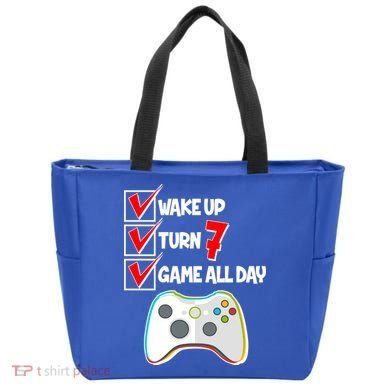 Wake Up Turn Seven Game All Day 7th Birthday Tote Bag