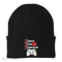 Wake Up Turn Ten Game All Day 10th Birthday Beanie thumb 0