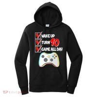 Wake Up Turn Ten Game All Day 10th Birthday Women's Hoodie thumb 0