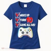 Wake Up Turn Ten Game All Day 10th Birthday Women's T-Shirt thumb 0