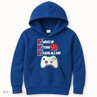 Wake Up Turn Ten Game All Day 10th Birthday Kids Hoodie thumb 0