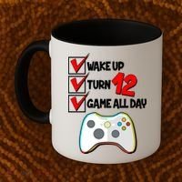 Wake Up Turn Twelve Game All Day 12th Birthday Coffee Mug thumb 2