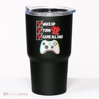Wake Up Turn Twelve Game All Day 12th Birthday Tumbler thumb 0