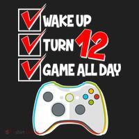 Wake Up Turn Twelve Game All Day 12th Birthday Tumbler thumb 3