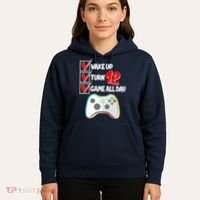 Wake Up Turn Twelve Game All Day 12th Birthday Hoodie thumb 5