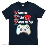 Wake Up Turn Twelve Game All Day 12th Birthday T-Shirt thumb 0