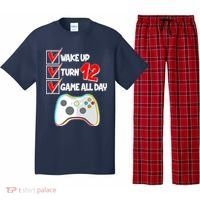 Wake Up Turn Twelve Game All Day 12th Birthday Pajama Set thumb 0