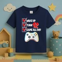 Wake Up Turn Twelve Game All Day 12th Birthday Toddler T-Shirt thumb 3