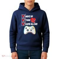 Wake Up Turn Twelve Game All Day 12th Birthday Kids Hoodie thumb 4