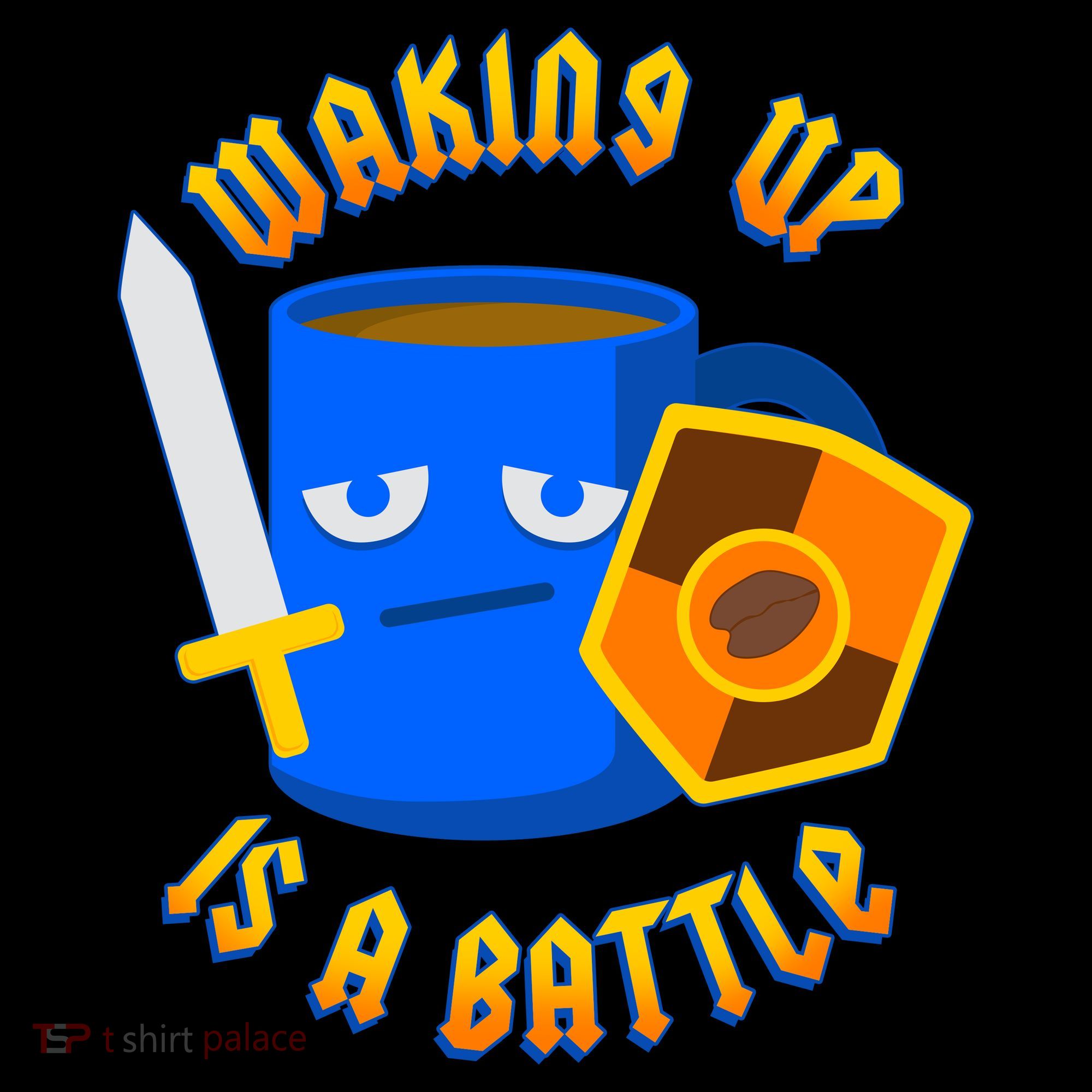 Waking Up is a Battle Funny Coffee Coffee Mug