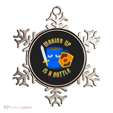Waking Up is a Battle Funny Coffee Ornament