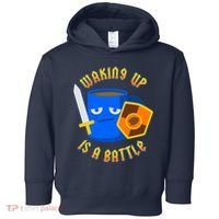Waking Up is a Battle Funny Coffee Toddler Hoodie thumb 0
