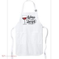 Wine A Little Laugh A Lot Funny Wine Lover Gifts Apron thumb 0