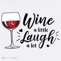 Wine A Little Laugh A Lot Funny Wine Lover Gifts Women's Hoodie thumb 2