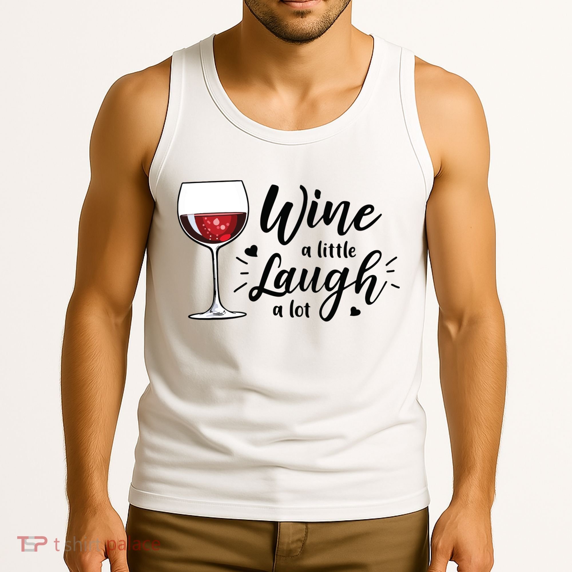 Wine A Little Laugh A Lot Funny Wine Lover Gifts Tank Top