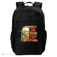 What A Long Strange Trip ItS Been 70s Hippie Camping Lover Backpack thumb 0
