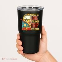 What A Long Strange Trip ItS Been 70s Hippie Camping Lover Tumbler thumb 2