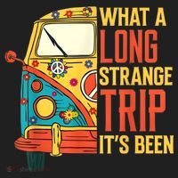 What A Long Strange Trip ItS Been 70s Hippie Camping Lover Tumbler thumb 3