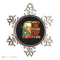 What A Long Strange Trip ItS Been 70s Hippie Camping Lover Ornament thumb 0