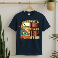 What A Long Strange Trip ItS Been 70s Hippie Camping Lover T-Shirt thumb 2