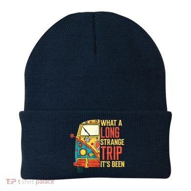 What A Long Strange Trip ItS Been 70s Hippie Camping Lover Beanie