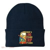What A Long Strange Trip ItS Been 70s Hippie Camping Lover Beanie thumb 0