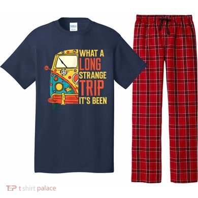 What A Long Strange Trip ItS Been 70s Hippie Camping Lover Pajama Set