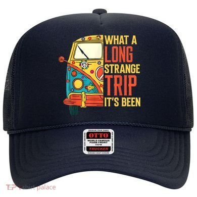 What A Long Strange Trip ItS Been 70s Hippie Camping Lover Hat