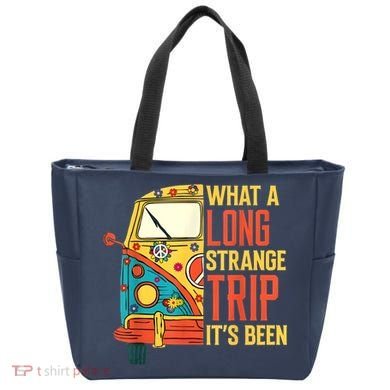 What A Long Strange Trip ItS Been 70s Hippie Camping Lover Tote Bag