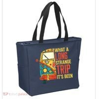 What A Long Strange Trip ItS Been 70s Hippie Camping Lover Tote Bag thumb 2