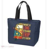 What A Long Strange Trip ItS Been 70s Hippie Camping Lover Tote Bag thumb 3