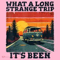 What A Long Strange Trip ItS Been 70s Hippie Camping Lover Coaster thumb 2