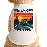 What A Long Strange Trip ItS Been 70s Hippie Camping Lover Doggie Tank thumb 0