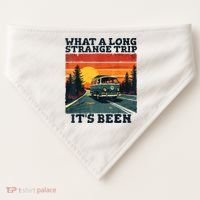 What A Long Strange Trip ItS Been 70s Hippie Camping Lover USA-Made Doggie Bandana thumb 0