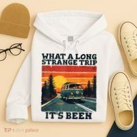 What A Long Strange Trip ItS Been 70s Hippie Camping Lover Hoodie thumb 4