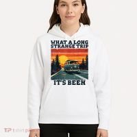What A Long Strange Trip ItS Been 70s Hippie Camping Lover Hoodie thumb 5