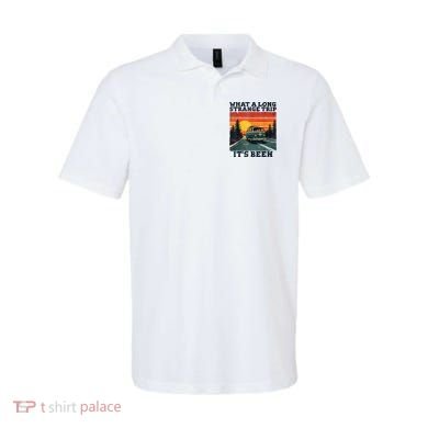 What A Long Strange Trip ItS Been 70s Hippie Camping Lover Polo