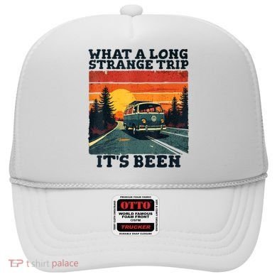 What A Long Strange Trip ItS Been 70s Hippie Camping Lover Hat