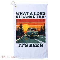 What A Long Strange Trip ItS Been 70s Hippie Camping Lover Golf Towel thumb 0