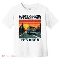 What A Long Strange Trip ItS Been 70s Hippie Camping Lover Toddler T-Shirt thumb 0