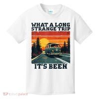What A Long Strange Trip ItS Been 70s Hippie Camping Lover Kids T-Shirt thumb 0