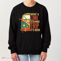 What A Long Strange Trip ItS Been 70s Hippie Camping Lover Women's Sweatshirt thumb 0