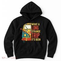 What A Long Strange Trip ItS Been 70s Hippie Camping Lover Hoodie thumb 0