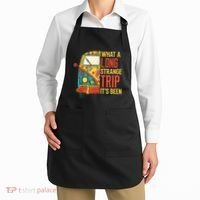 What A Long Strange Trip ItS Been 70s Hippie Camping Lover Apron thumb 2